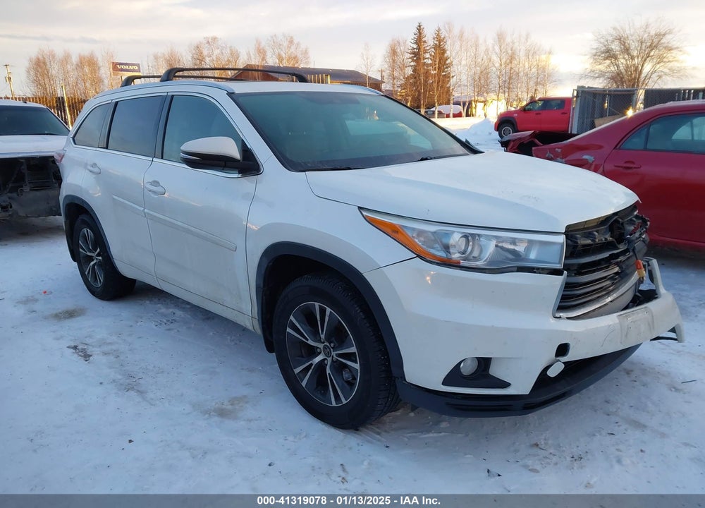 2016 TOYOTA HIGHLANDER XLE V6 VIN: 5TDJKRFH6GS311245