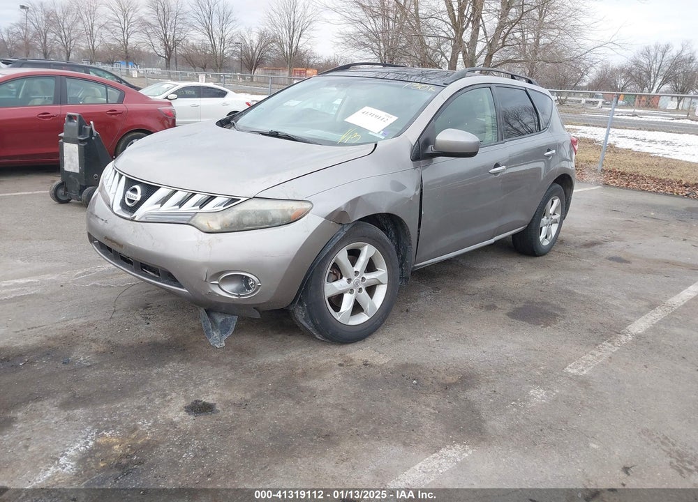 2010 NISSAN MURANO SL VIN: JN8AZ1MW4AW109093