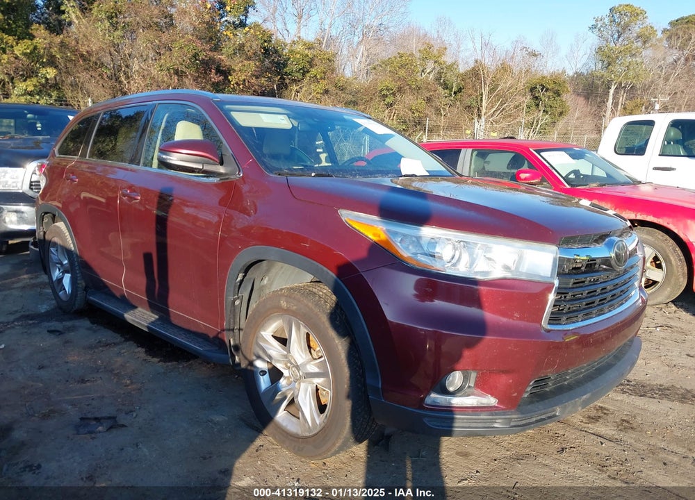 2015 TOYOTA HIGHLANDER LIMITED PLATINUM V6 VIN: 5TDDKRFHXFS087327