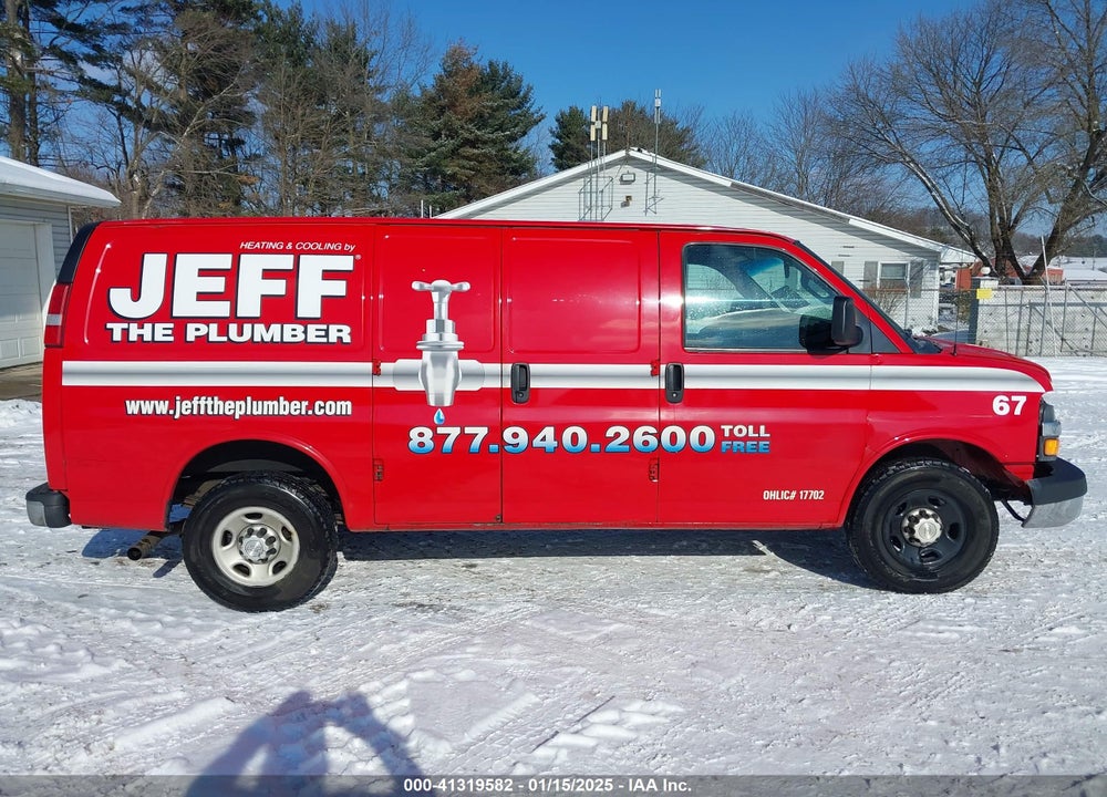 2017 CHEVROLET EXPRESS 2500 WORK VAN VIN: 1GCWGAFF3H1103538