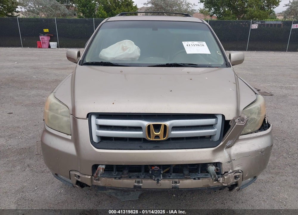 2006 HONDA PILOT EX-L VIN: 5FNYF28506B049464
