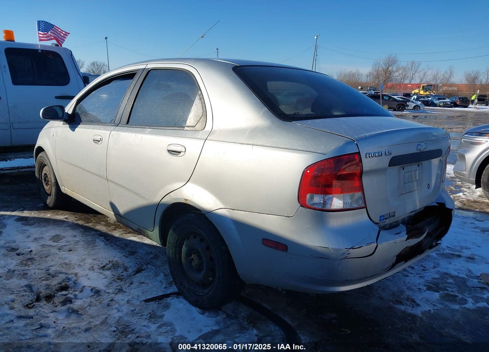 2006 CHEVROLET AVEO VIN: KL1TD56606B524585