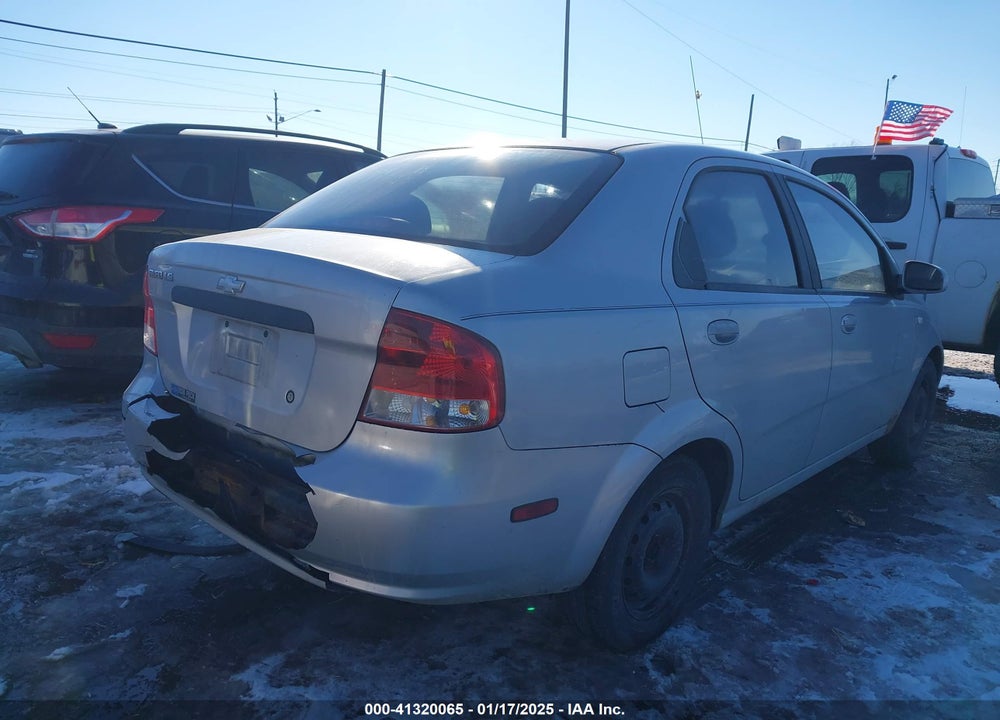 2006 CHEVROLET AVEO VIN: KL1TD56606B524585