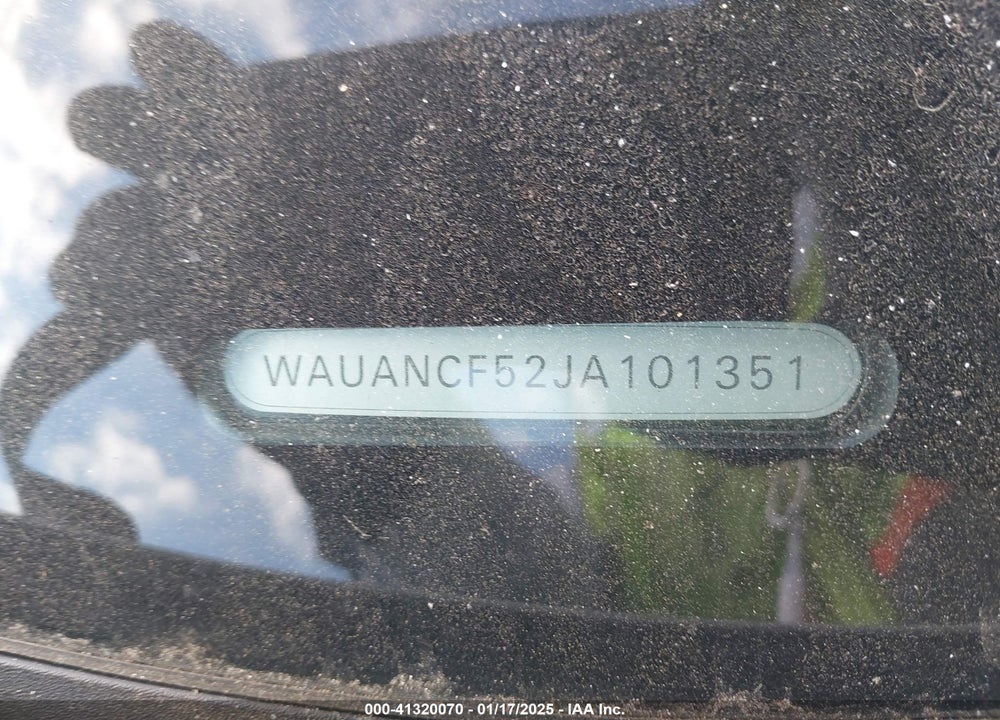 2018 AUDI A5 2.0T PREMIUM VIN: WAUANCF52JA101351