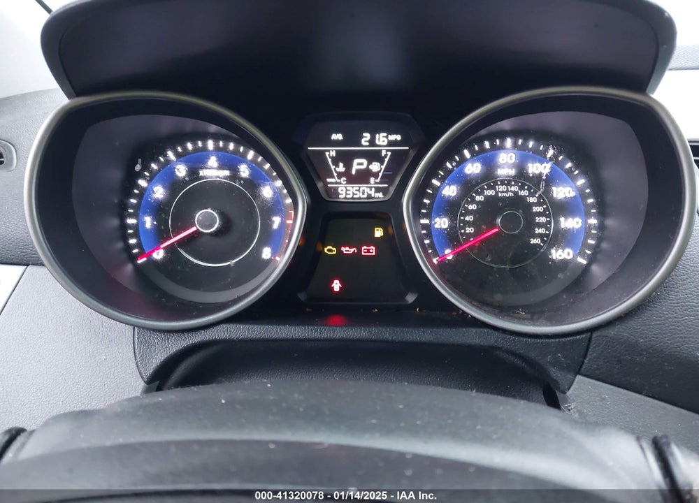 2014 HYUNDAI ELANTRA SE VIN: 5NPDH4AE7EH491463