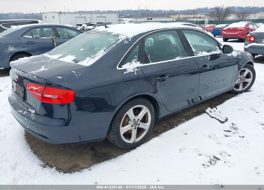 2013 AUDI A4 2.0T PREMIUM VIN: WAUBFAFL1DN037160