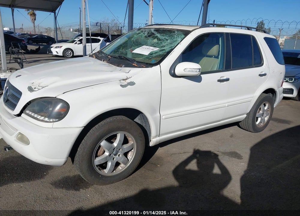 2003 MERCEDES-BENZ ML 500 VIN: 4JGAB75E83A425293