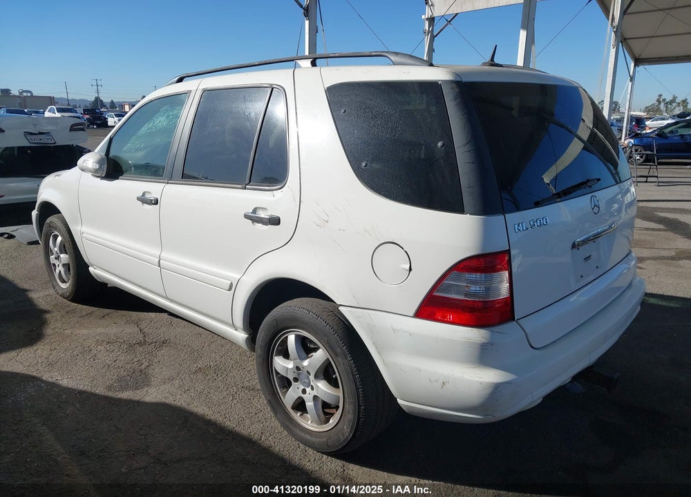 2003 MERCEDES-BENZ ML 500 VIN: 4JGAB75E83A425293
