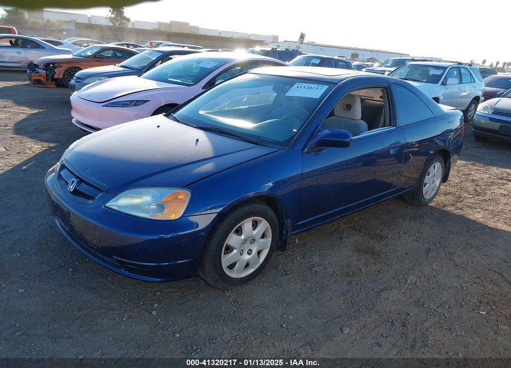 2001 HONDA CIVIC EX VIN: 1HGEM22911L093615