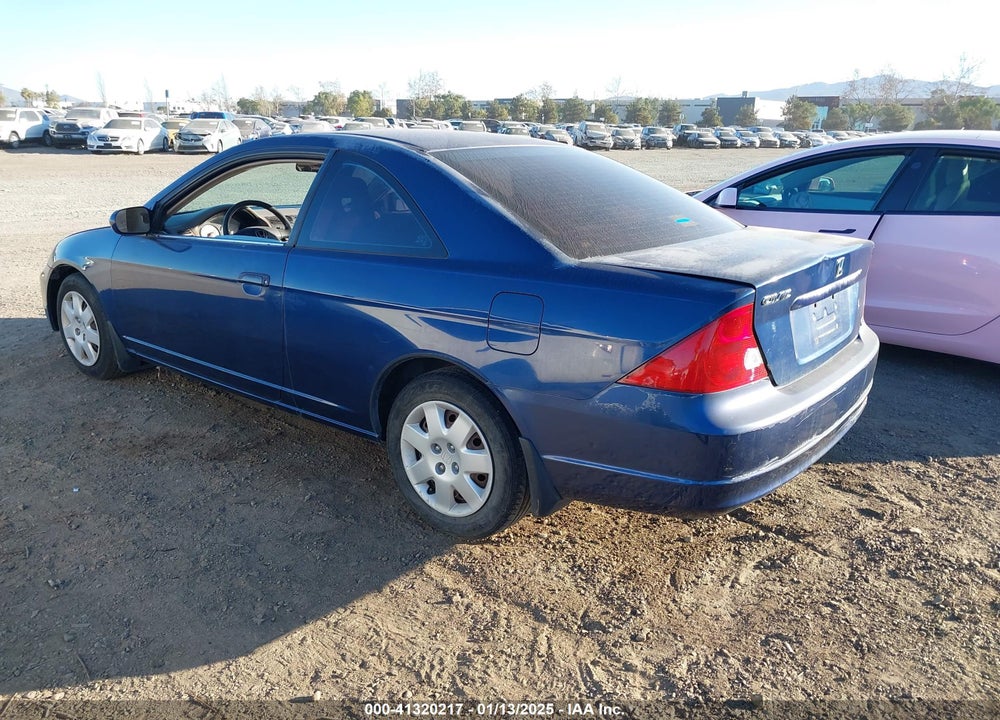 2001 HONDA CIVIC EX VIN: 1HGEM22911L093615