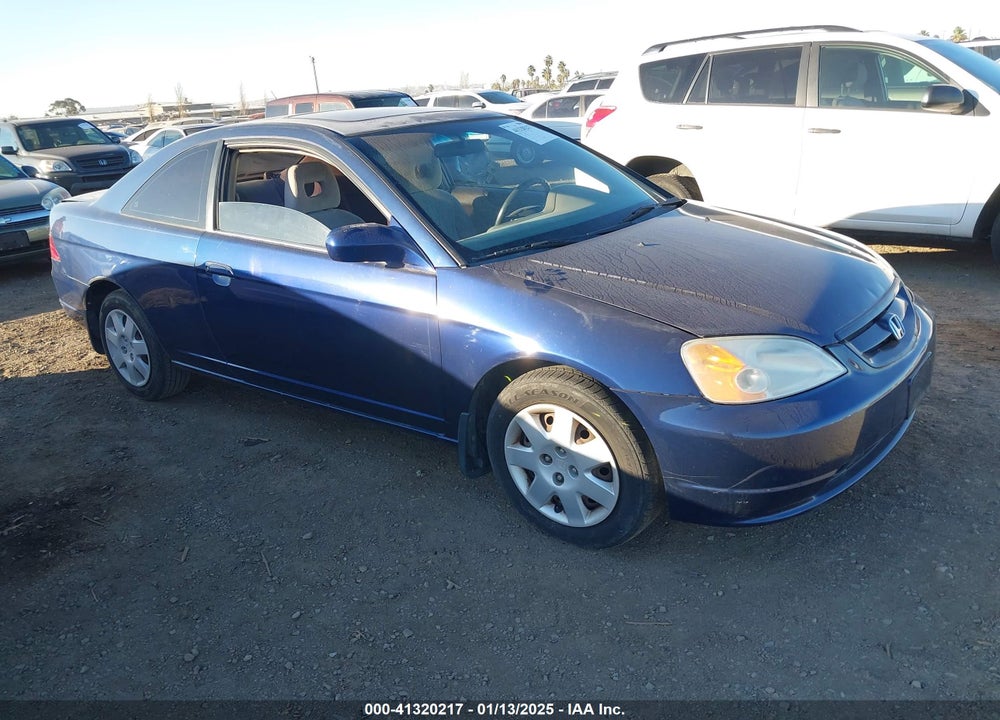 2001 HONDA CIVIC EX VIN: 1HGEM22911L093615