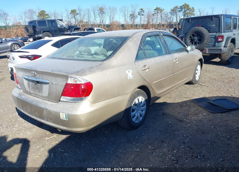 2005 TOYOTA CAMRY LE VIN: 4T1BE32K05U559036