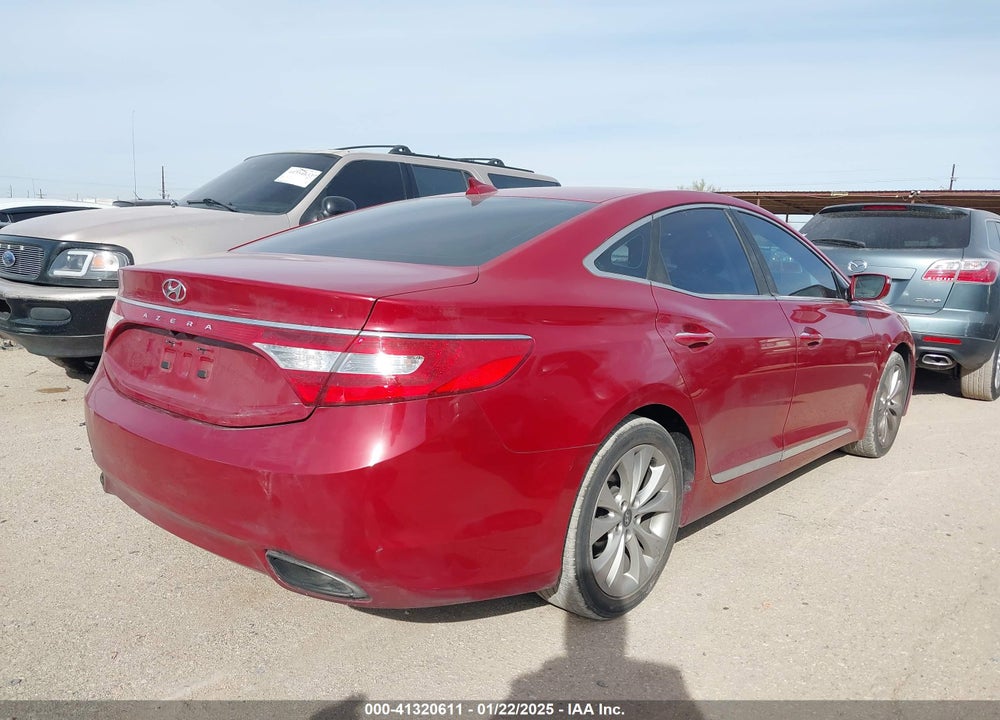 2013 HYUNDAI AZERA VIN: KMHFG4JG2DA299267