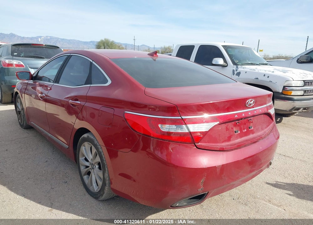2013 HYUNDAI AZERA VIN: KMHFG4JG2DA299267