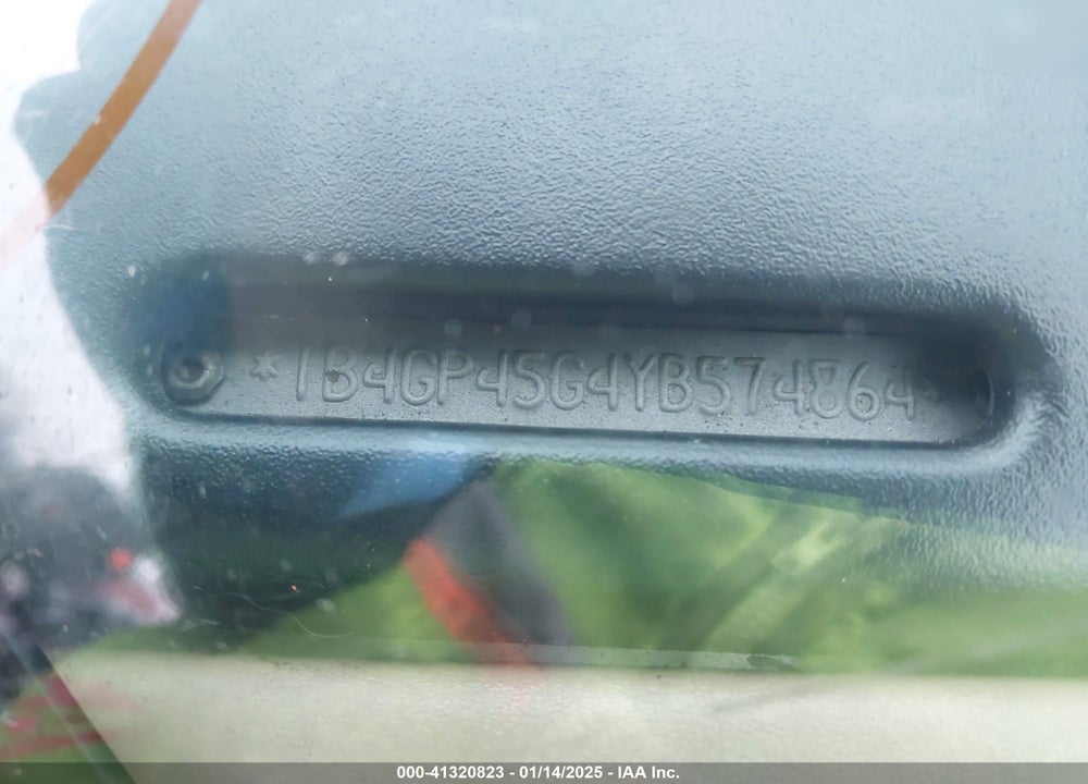 2000 DODGE CARAVAN SE VIN: 1B4GP45G4YB574864