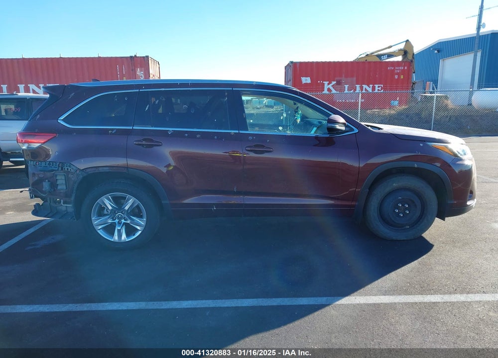 2018 TOYOTA HIGHLANDER LIMITED VIN: 5TDDZRFH2JS810513