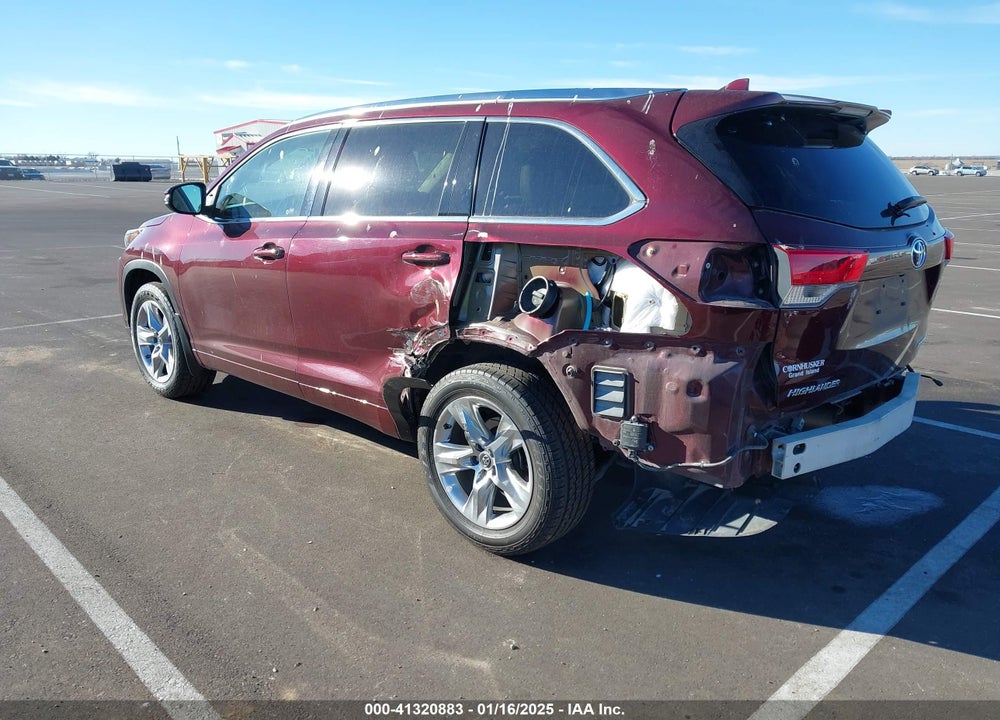 2018 TOYOTA HIGHLANDER LIMITED VIN: 5TDDZRFH2JS810513