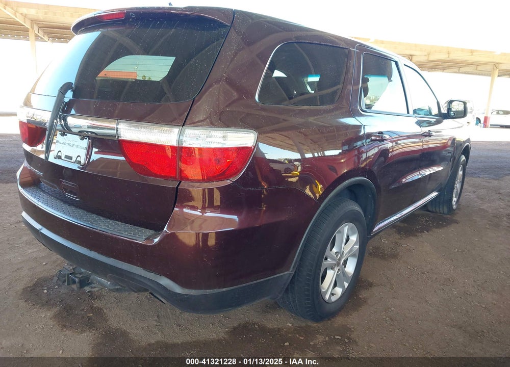 2012 DODGE DURANGO SXT VIN: 1C4RDHAG4CC335318