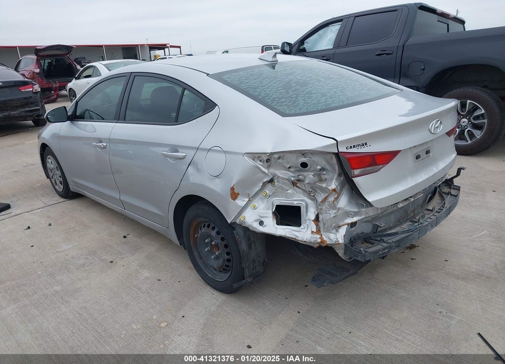 2017 HYUNDAI ELANTRA VIN: KMHD74LF9HU325816