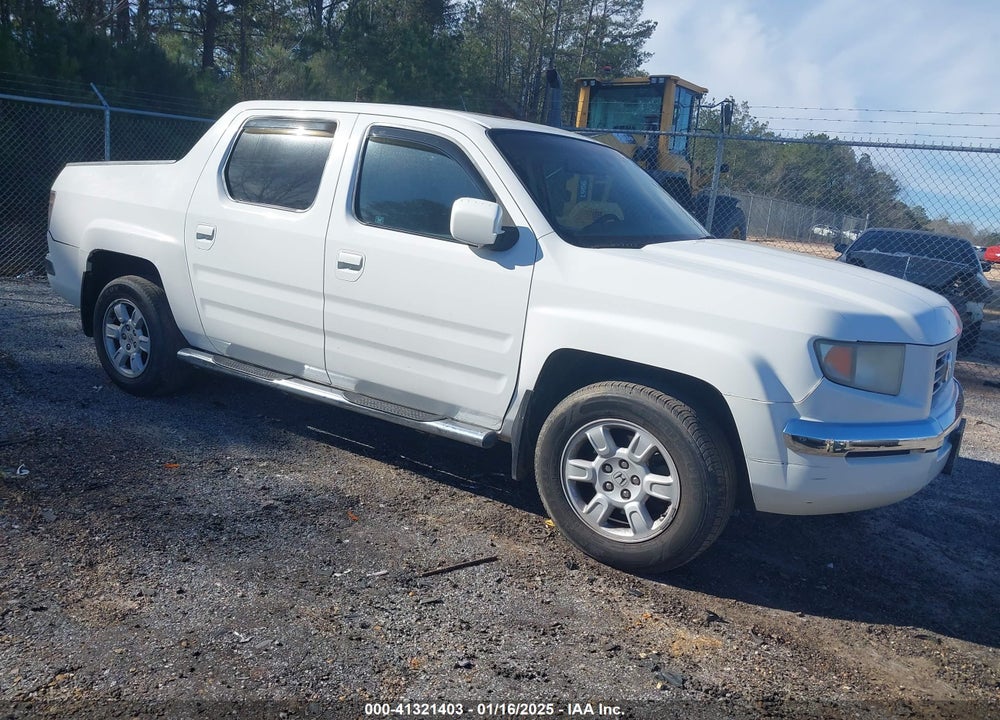 2007 HONDA RIDGELINE RTL VIN: 2HJYK16517H547365