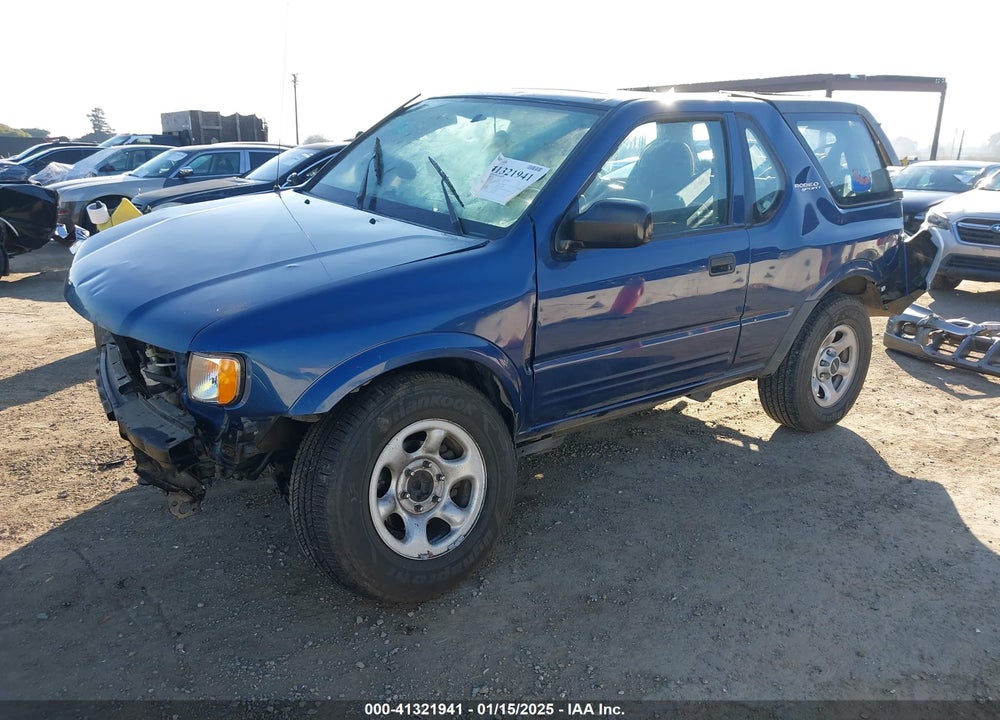 2002 ISUZU RODEO SPORT S 3.2L V6 HARD TOP/S 3.2L V6 SOFT TOP VIN: 4S2CK57W824315675