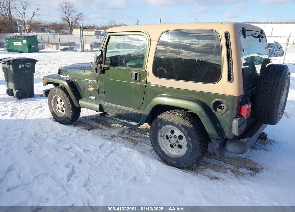 1998 JEEP WRANGLER SAHARA VIN: 1J4FY49S4WP774891