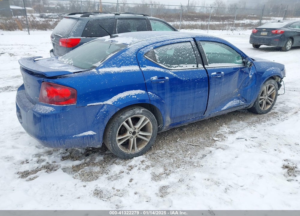 2014 DODGE AVENGER VIN: 1C3CDZCG7EN160258