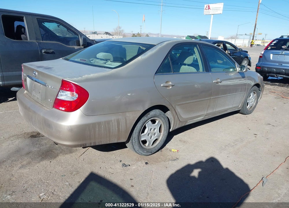 2002 TOYOTA CAMRY LE V6 VIN: 4T1BF32K62U530861