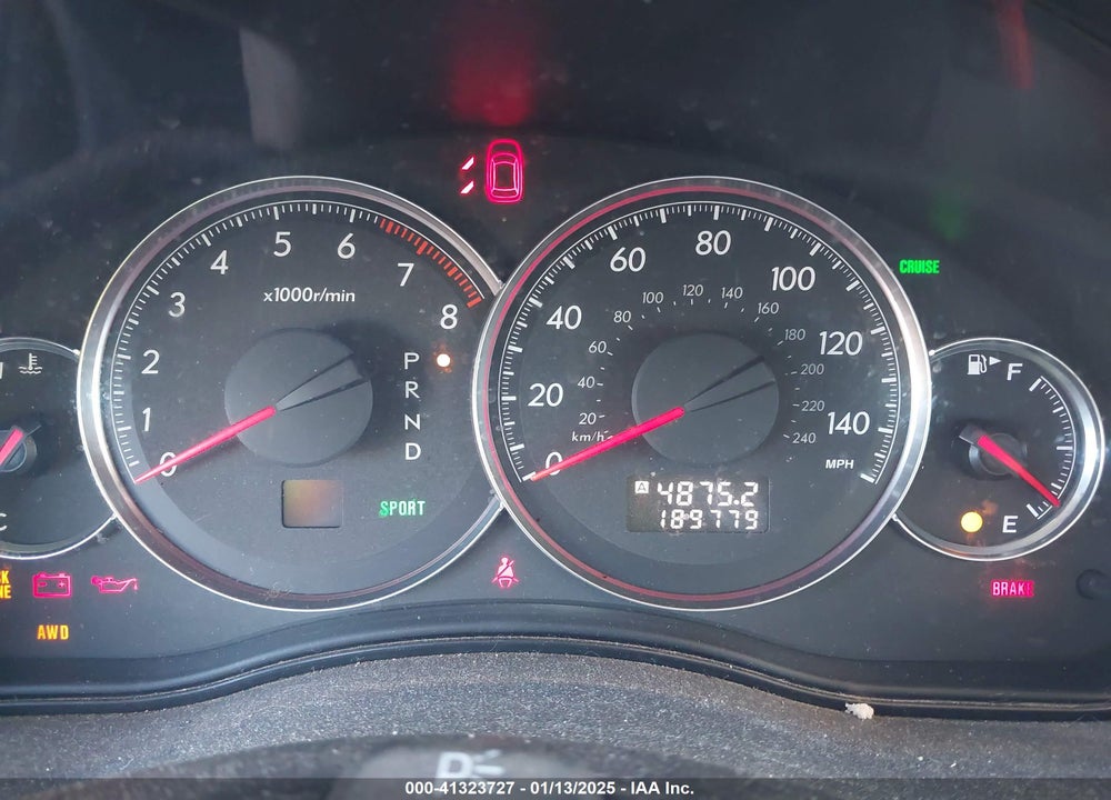 2008 SUBARU OUTBACK 2.5I/2.5I L.L. BEAN EDITION VIN: 4S4BP61C387308276