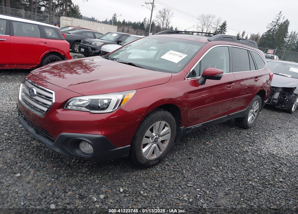 2016 SUBARU OUTBACK 2.5I PREMIUM VIN: 4S4BSAHC1G3290955