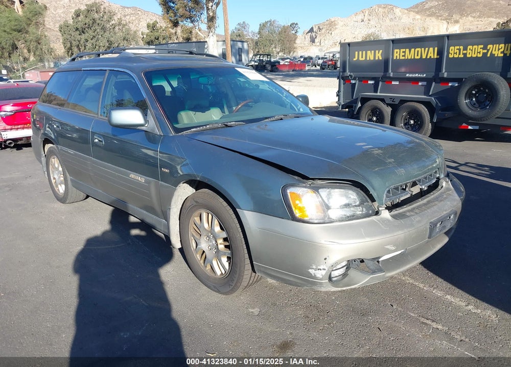 2002 SUBARU OUTBACK H6-3.0 VDC VIN: 4S3BH896227619703