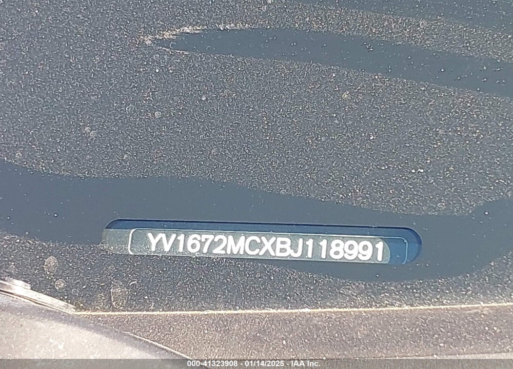 2011 VOLVO C70 T5 VIN: YV1672MCXBJ118991
