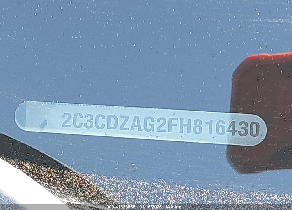 2015 DODGE CHALLENGER VIN: 2C3CDZAG2FH816430