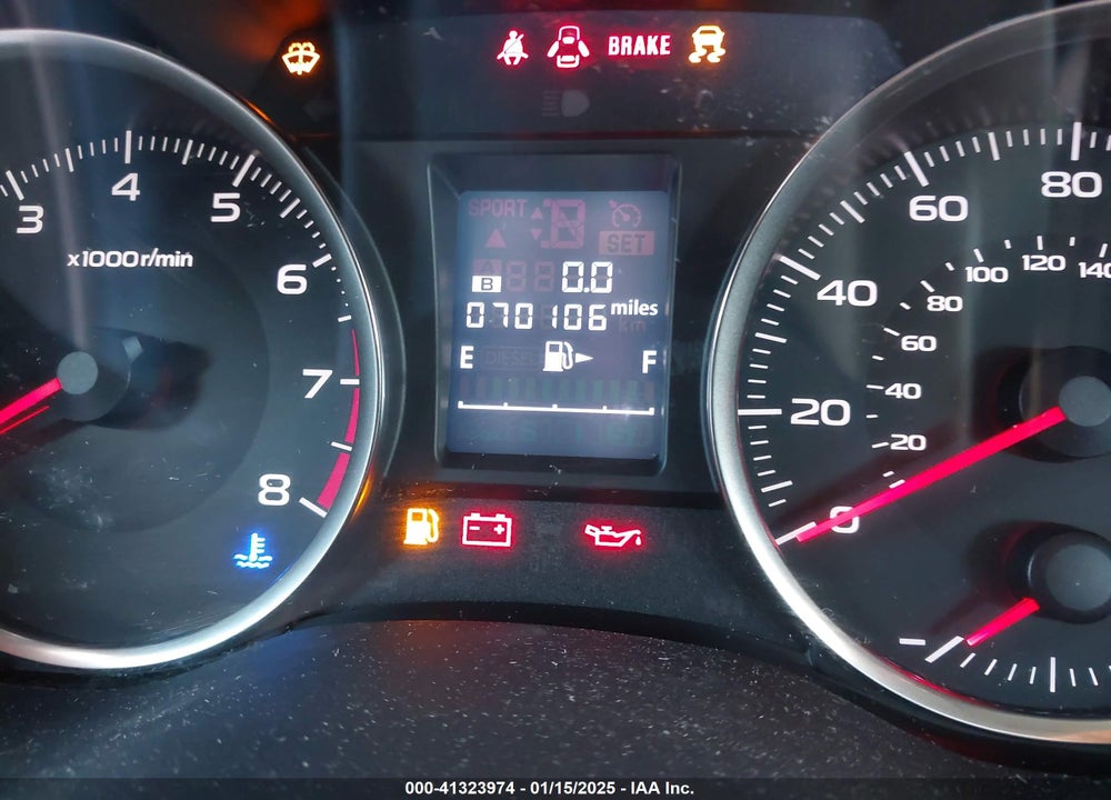 2015 SUBARU IMPREZA VIN: JF1GJAA62FG012595