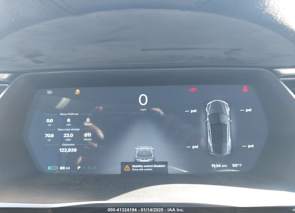 2014 TESLA MODEL S VIN: 5YJSA1H18EFP56497