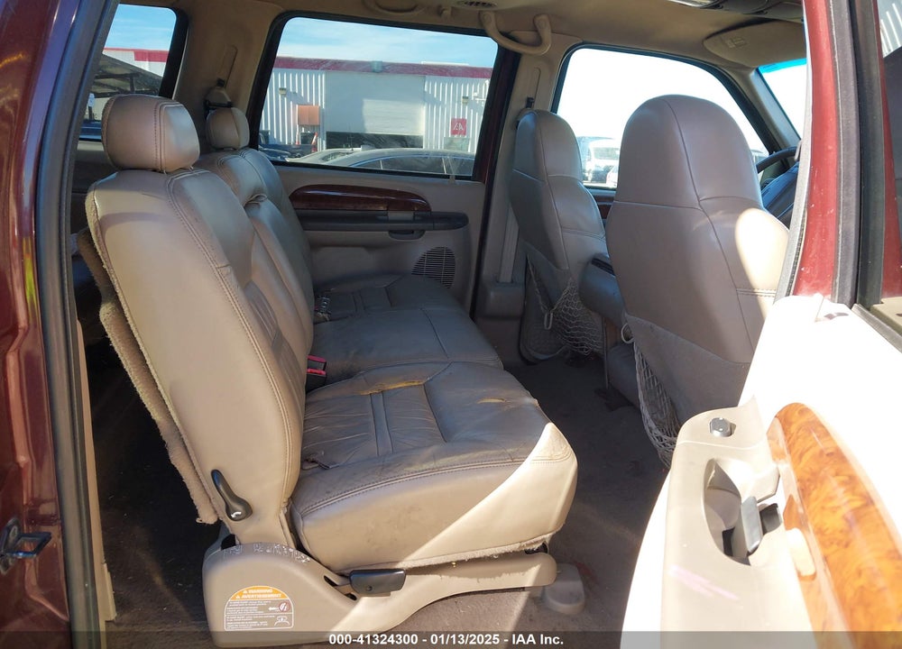 2000 FORD EXCURSION LIMITED VIN: 1FMSU43F6YEC79842