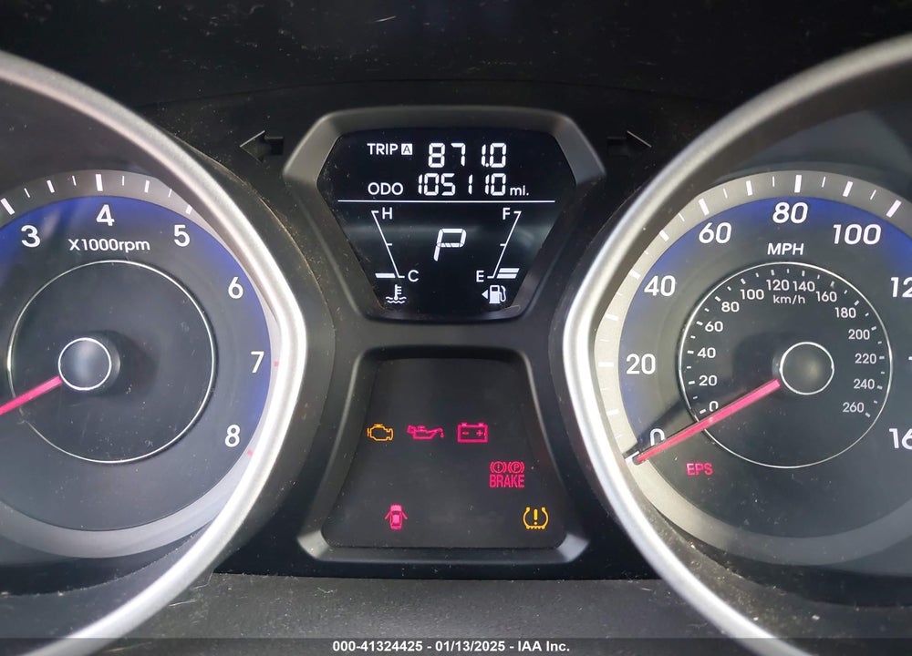 2013 HYUNDAI ELANTRA VIN: KMHDH4AE5DU742142