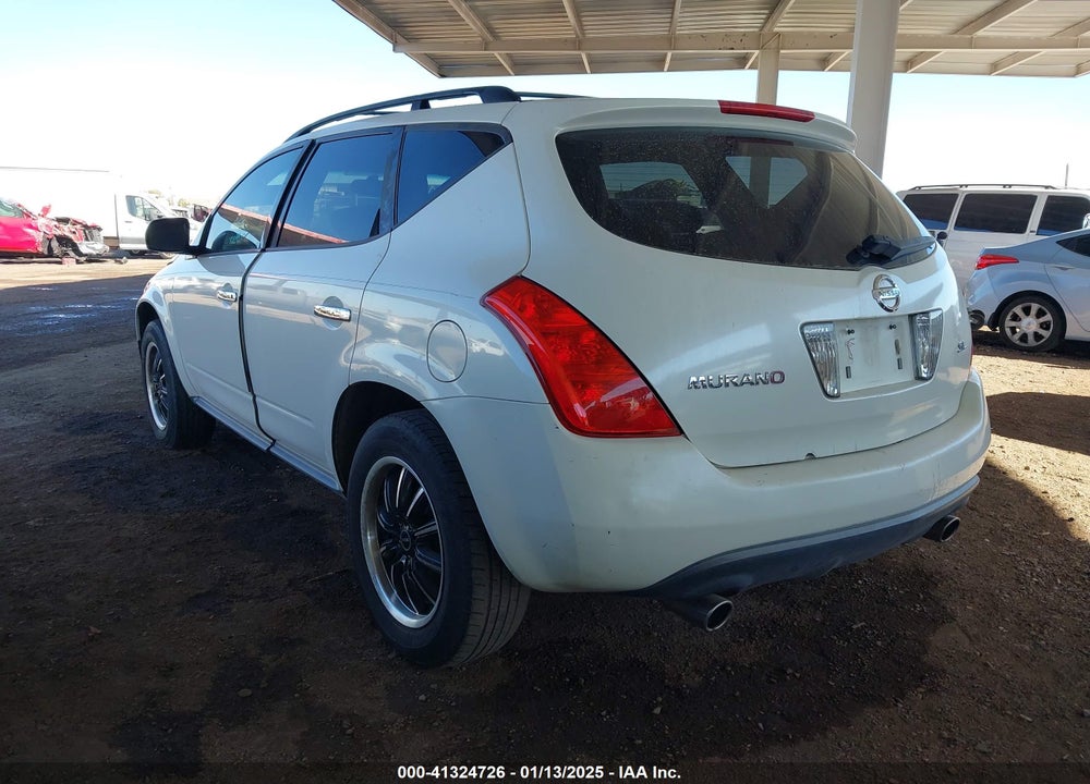 2004 NISSAN MURANO SL VIN: JN8AZ08T74W215259