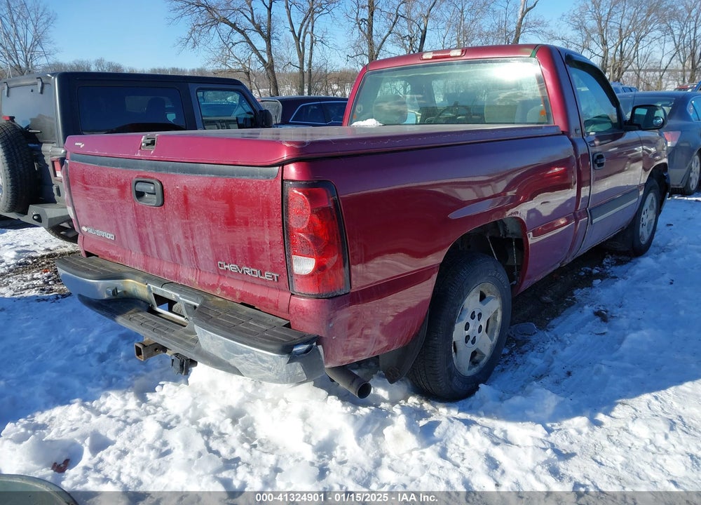 2005 CHEVROLET SILVERADO 1500 LS VIN: 1GCEC14V65Z135978