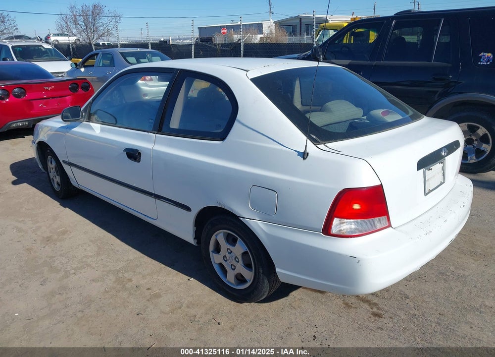2000 HYUNDAI ACCENT L VIN: KMHCF35G6YU030199