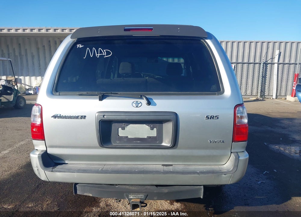 2001 TOYOTA 4RUNNER SR5 V6 VIN: JT3GN86R710205325