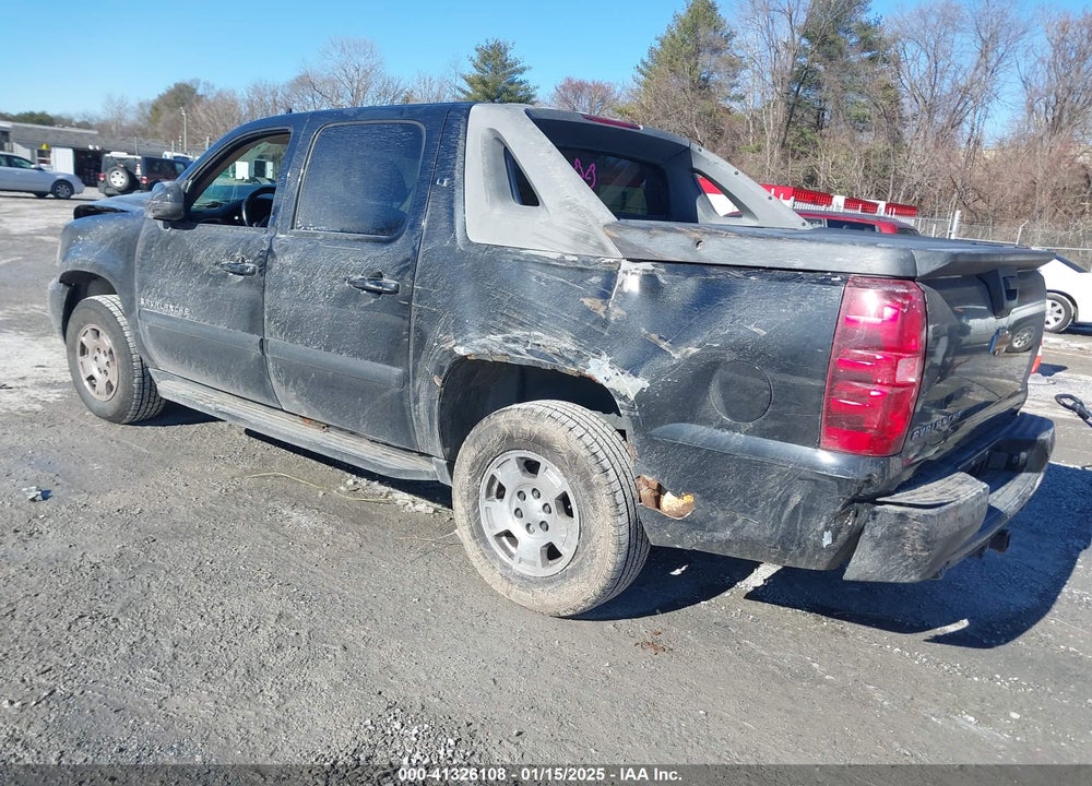 2007 CHEVROLET AVALANCHE 1500 VIN: 3GNFK12347G113948