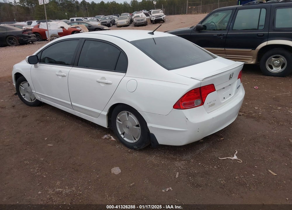 2008 HONDA CIVIC HYBRID VIN: JHMFA36258S027873