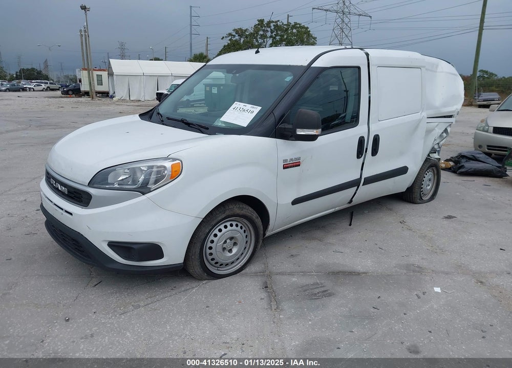 2022 RAM PROMASTER CITY CARGO VAN VIN: ZFBHRFAB8N6W35437