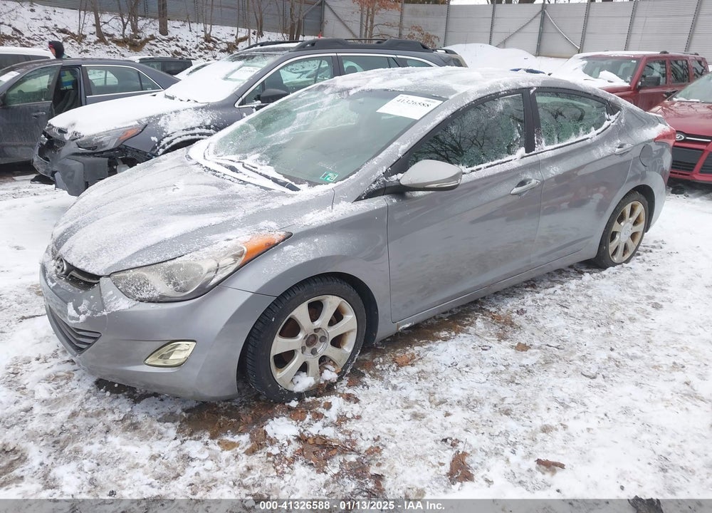2012 HYUNDAI ELANTRA LIMITED PZEV VIN: KMHDH4AE3CU202190