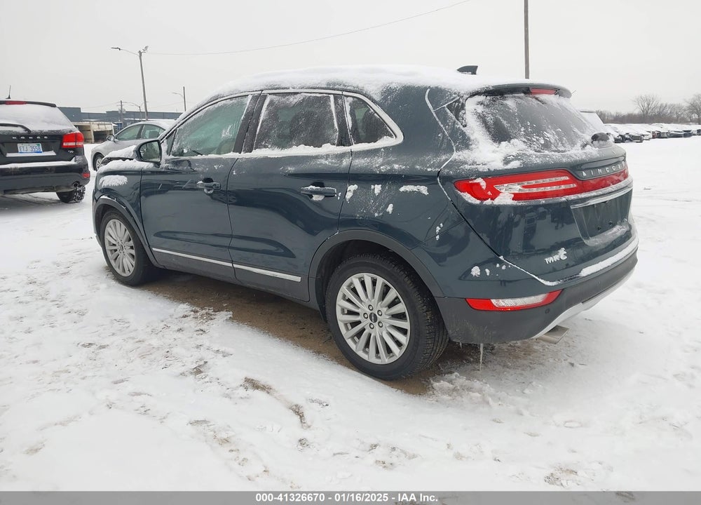2019 LINCOLN MKC STANDARD VIN: 5LMCJ1C91KUL32303