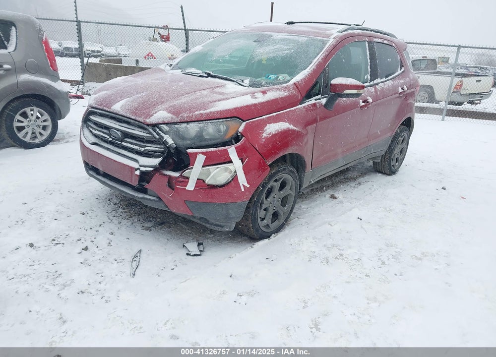 2018 FORD ECOSPORT SES VIN: MAJ6P1CL6JC205989