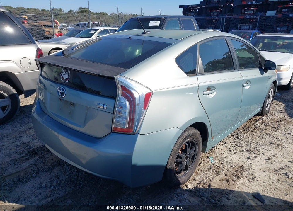 2012 TOYOTA PRIUS THREE VIN: JTDKN3DU8C1544883