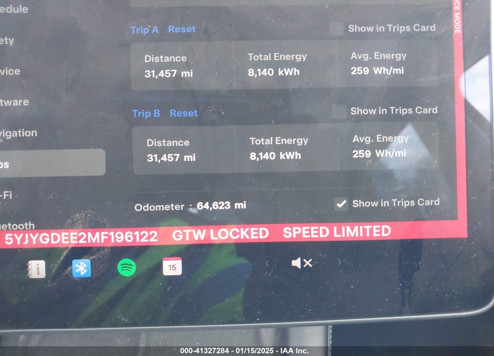 2021 TESLA MODEL Y LONG RANGE DUAL MOTOR ALL-WHEEL DRIVE VIN: 5YJYGDEE2MF196122