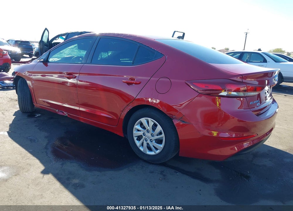 2017 HYUNDAI ELANTRA VIN: KMHD74LF0HU353309